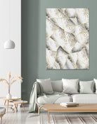 White Agate Gold Geometric Glam #1 #geo #gem #decor #art by Anita & Bella Jantz on GIANT ART - gray vector illustration