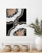Yin Yang Agate Glitter Glam #8 #gem #decor #art by Anita & Bella Jantz on GIANT ART - black photo illustration