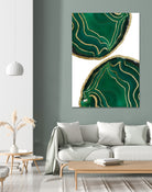 Emerald Agate Gold Glam #1 #gem #decor #art by Anita & Bella Jantz on GIANT ART - green photo illustration