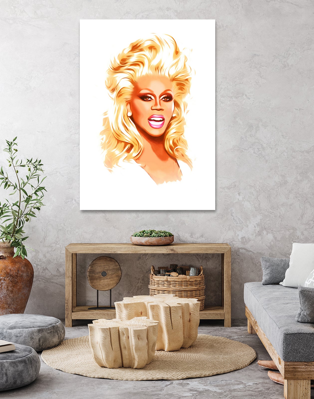 RuPaul | Pop Art by William Cuccio on GIANT ART - white digital painting