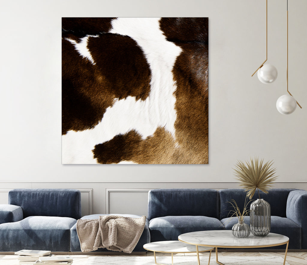 Beautiful Highland Cow Cowhide by Neli Dimitrova on GIANT ART - brown photo manipulation