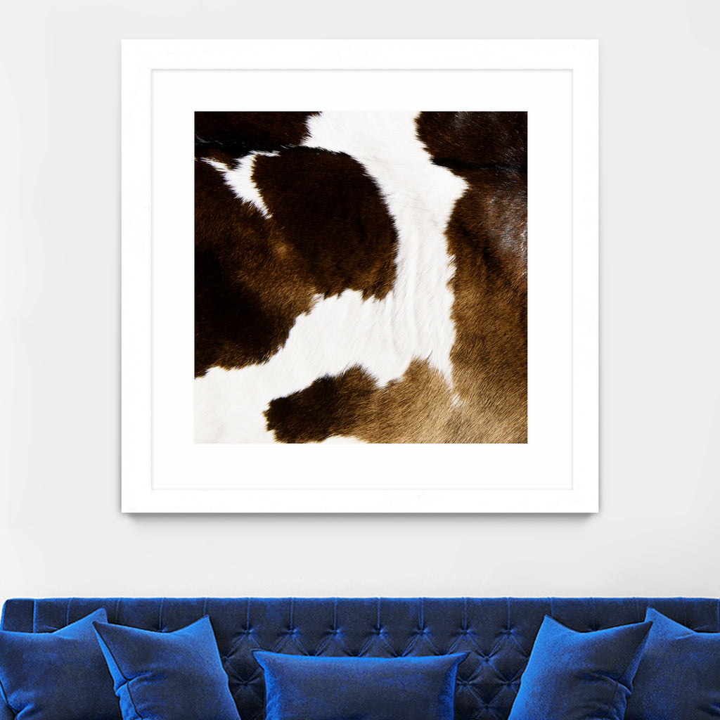 Beautiful Highland Cow Cowhide by Neli Dimitrova on GIANT ART - brown photo manipulation