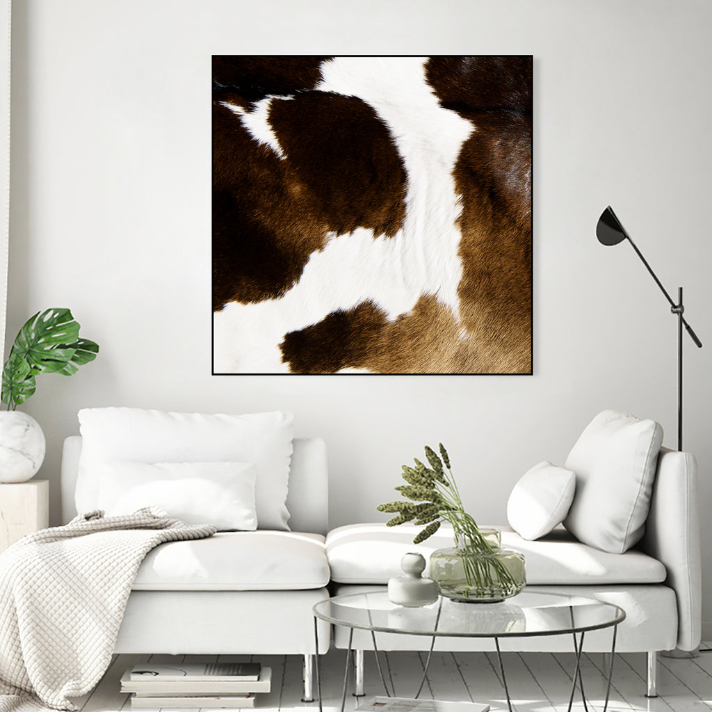 Beautiful Highland Cow Cowhide by Neli Dimitrova on GIANT ART - brown photo manipulation