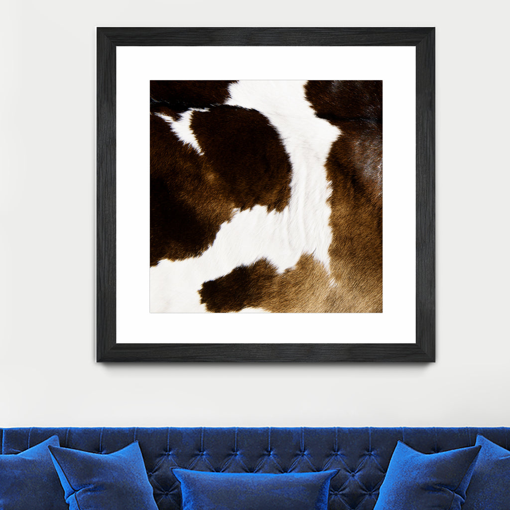 Beautiful Highland Cow Cowhide by Neli Dimitrova on GIANT ART - brown photo manipulation