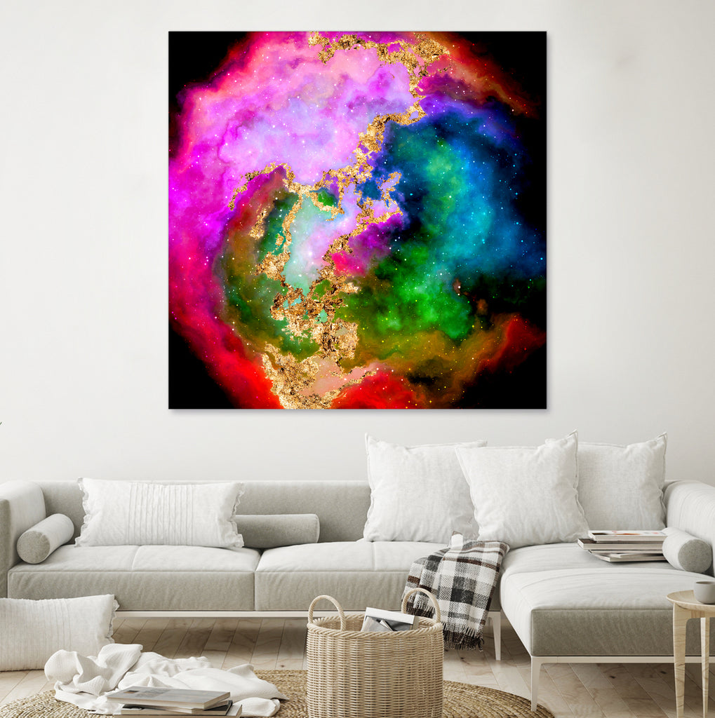 100 Nebulas in Space 006 by Raul Andre Petrasanta on GIANT ART - pink digital painting