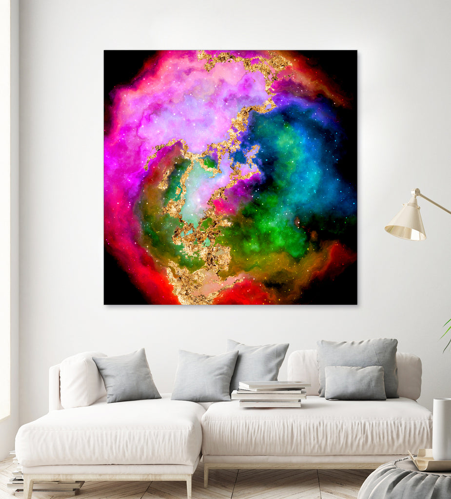 100 Nebulas in Space 006 by Raul Andre Petrasanta on GIANT ART - pink digital painting