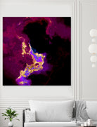 100 Nebulas in Space 018 by Raul Andre Petrasanta on GIANT ART - red digital painting