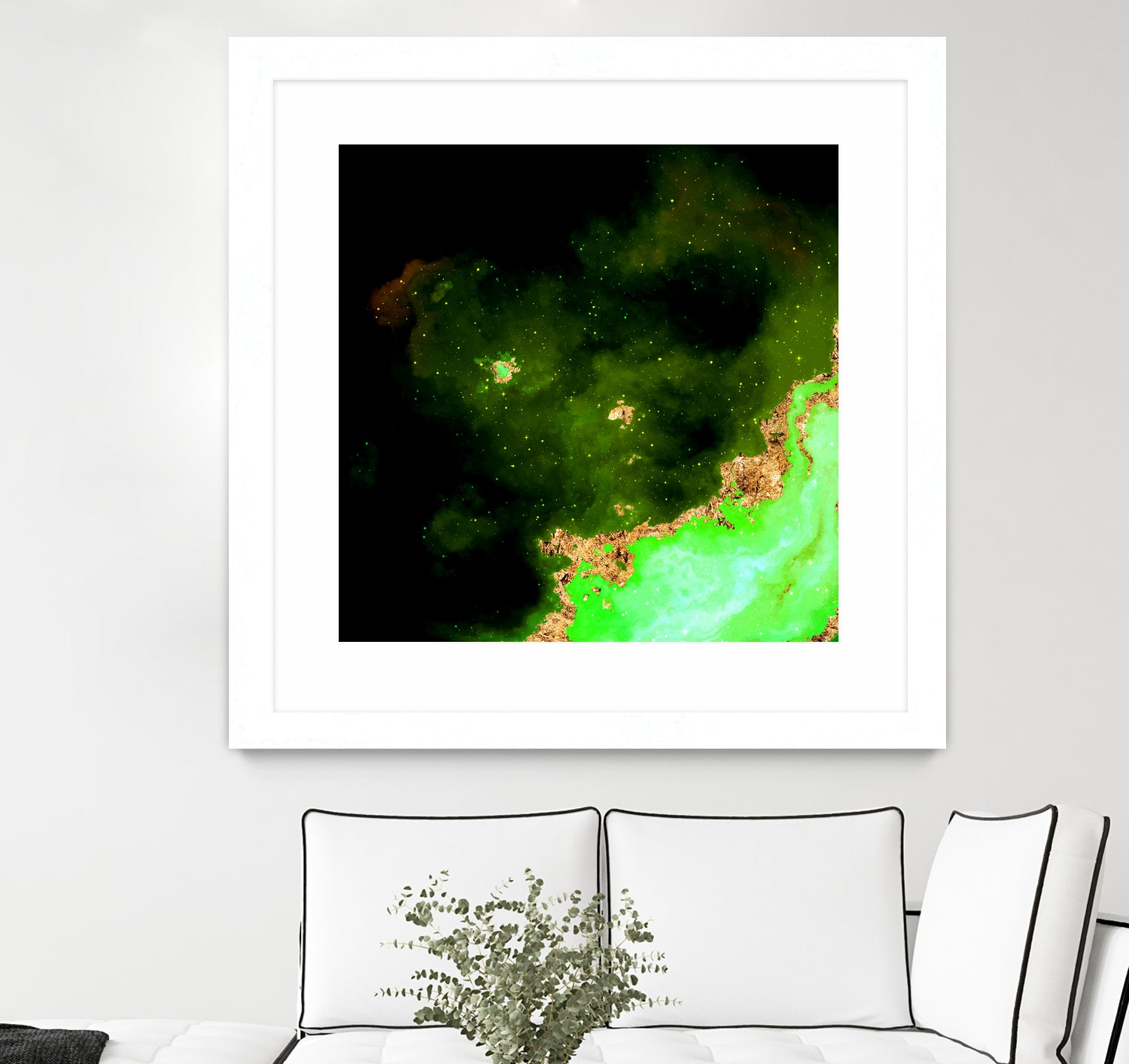 100 Nebulas in Space 028 by Raul Andre Petrasanta on GIANT ART - green digital painting