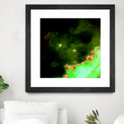 100 Nebulas in Space 028 by Raul Andre Petrasanta on GIANT ART - green digital painting