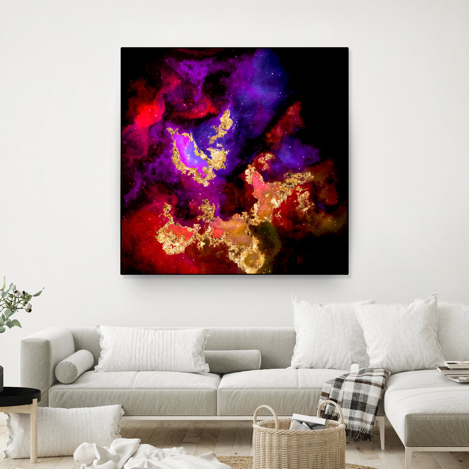 100 Nebulas in Space 058 by Raul Andre Petrasanta on GIANT ART - red digital painting