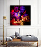 100 Nebulas in Space 058 by Raul Andre Petrasanta on GIANT ART - red digital painting