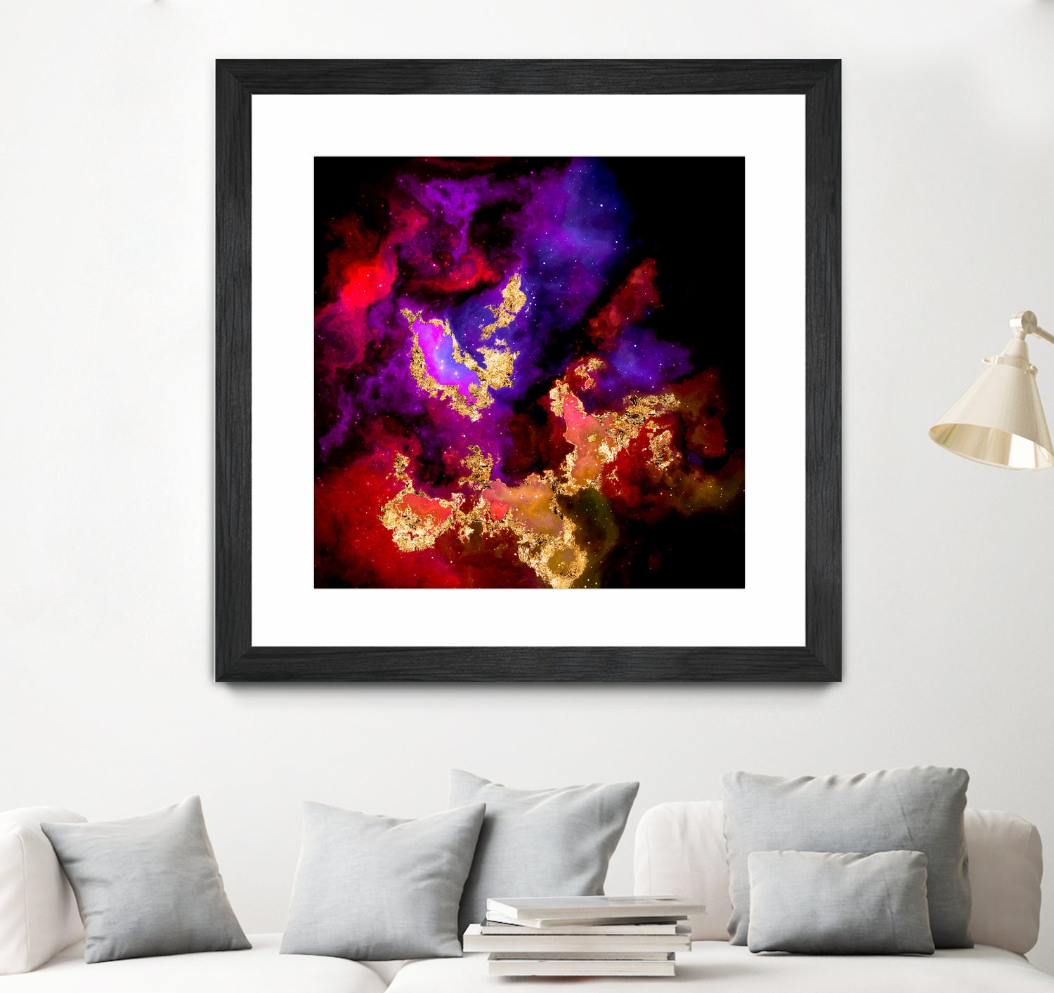 100 Nebulas in Space 058 by Raul Andre Petrasanta on GIANT ART - red digital painting