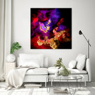 100 Nebulas in Space 058 by Raul Andre Petrasanta on GIANT ART - red digital painting