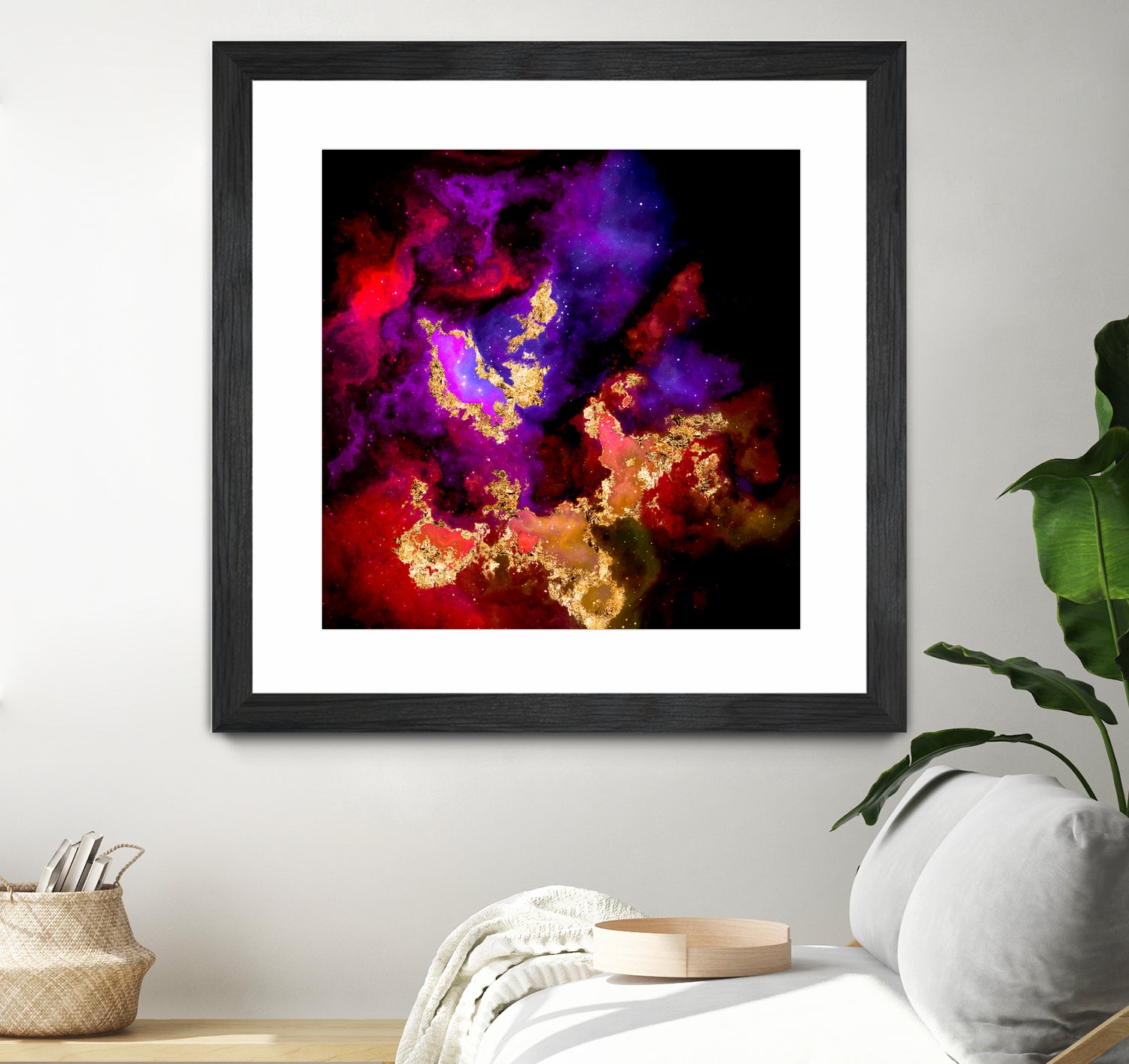 100 Nebulas in Space 058 by Raul Andre Petrasanta on GIANT ART - red digital painting