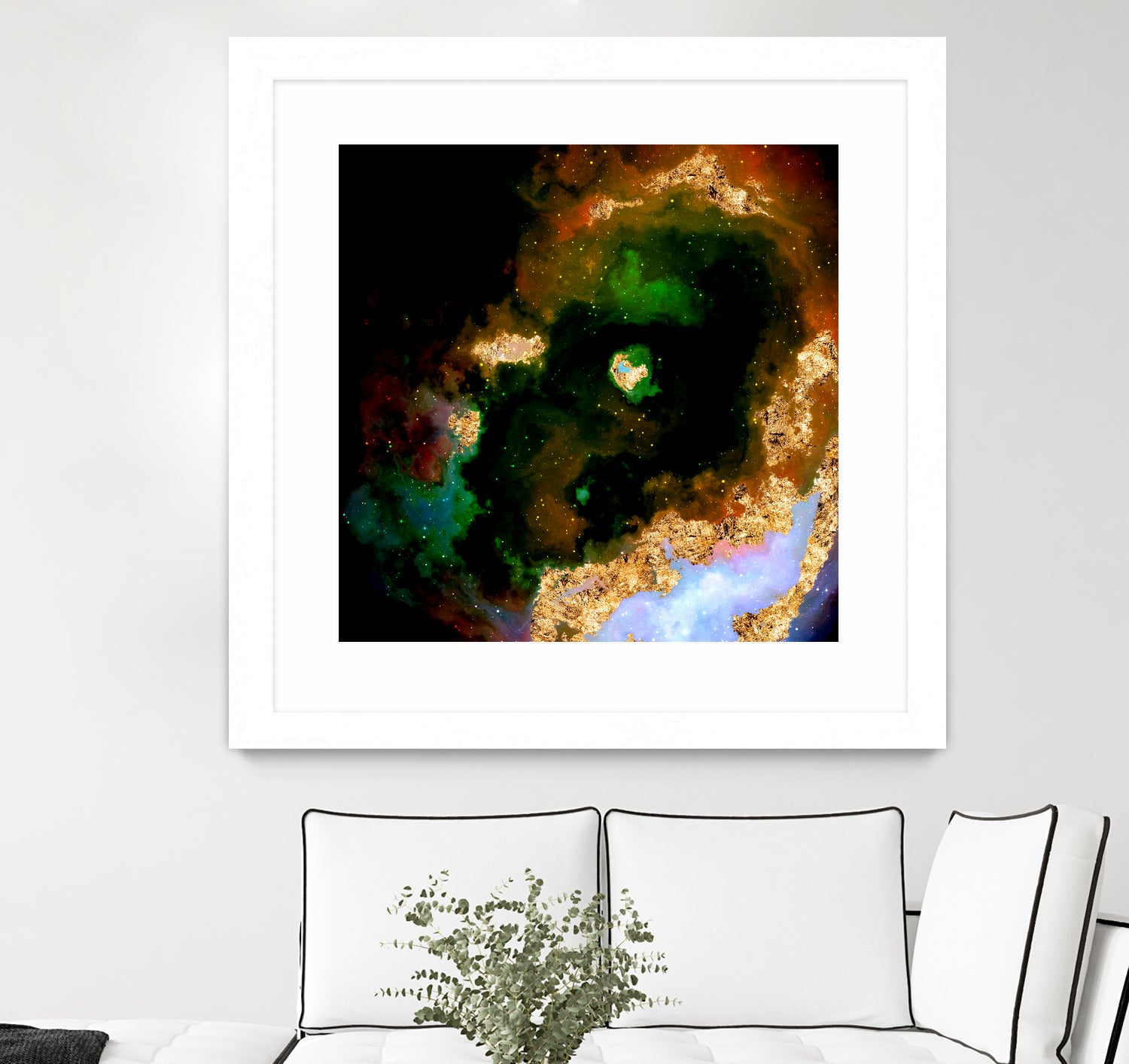 100 Nebulas in Space 079 by Raul Andre Petrasanta on GIANT ART - yellow digital painting