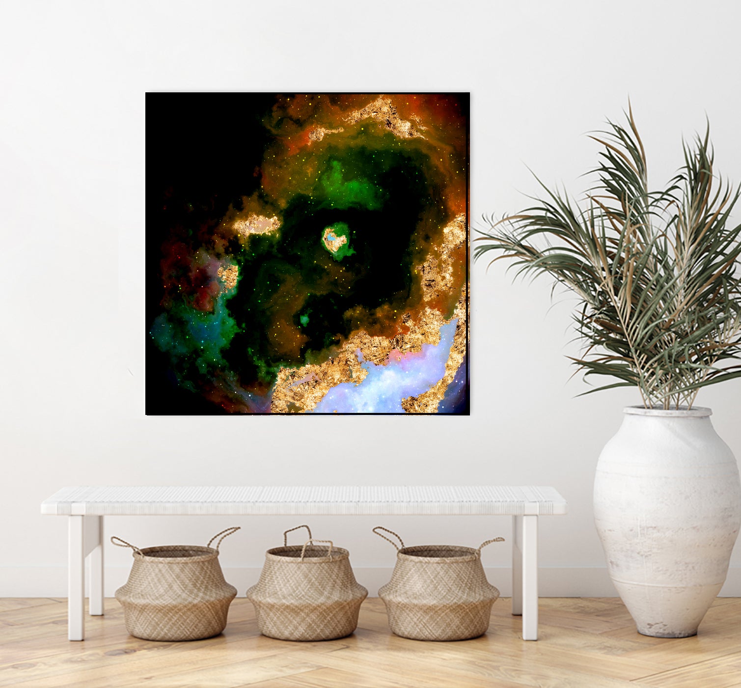 100 Nebulas in Space 079 by Raul Andre Petrasanta on GIANT ART - yellow digital painting