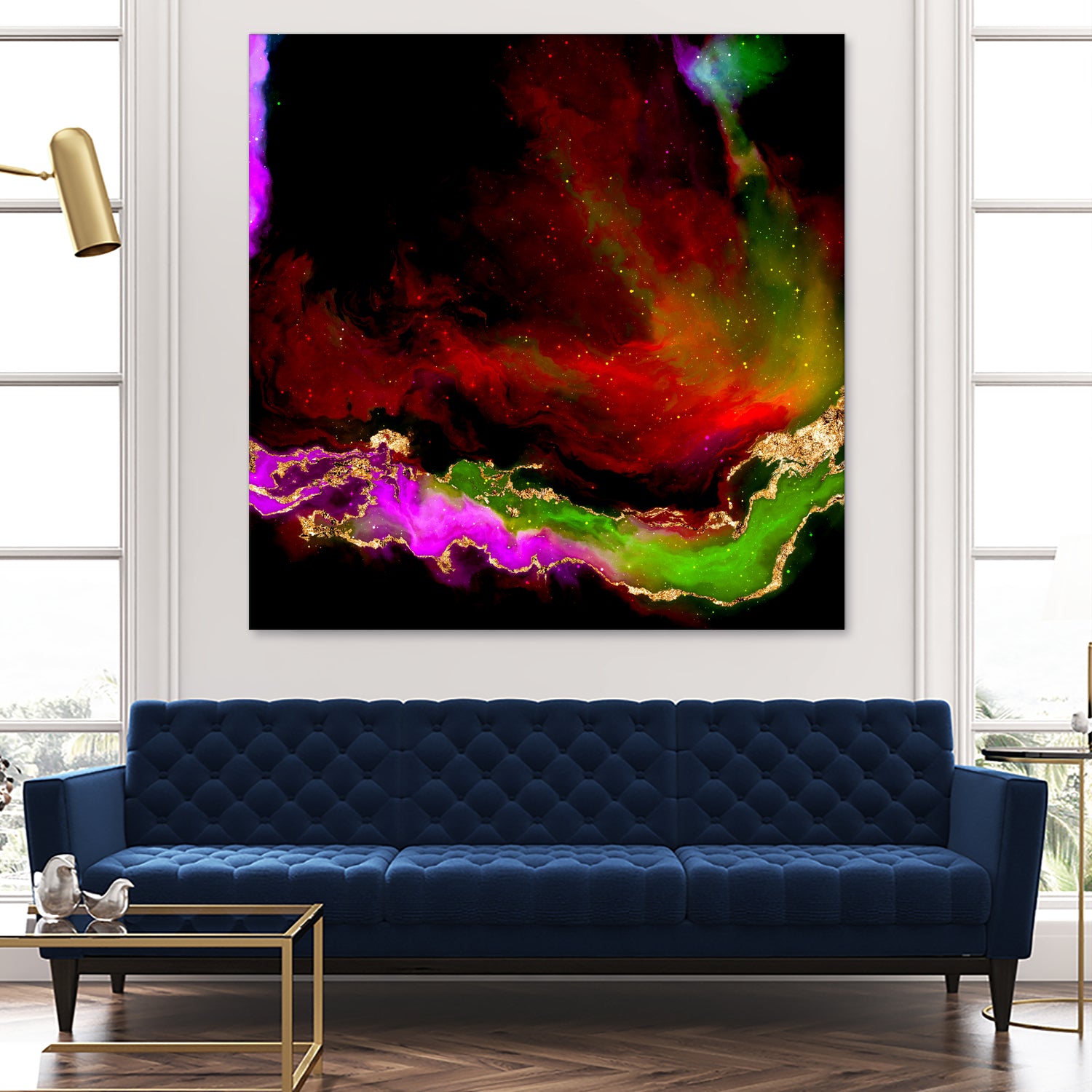 100 Nebulas in Space 120 by Raul Andre Petrasanta on GIANT ART - red digital painting