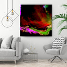 100 Nebulas in Space 120 by Raul Andre Petrasanta on GIANT ART - red digital painting