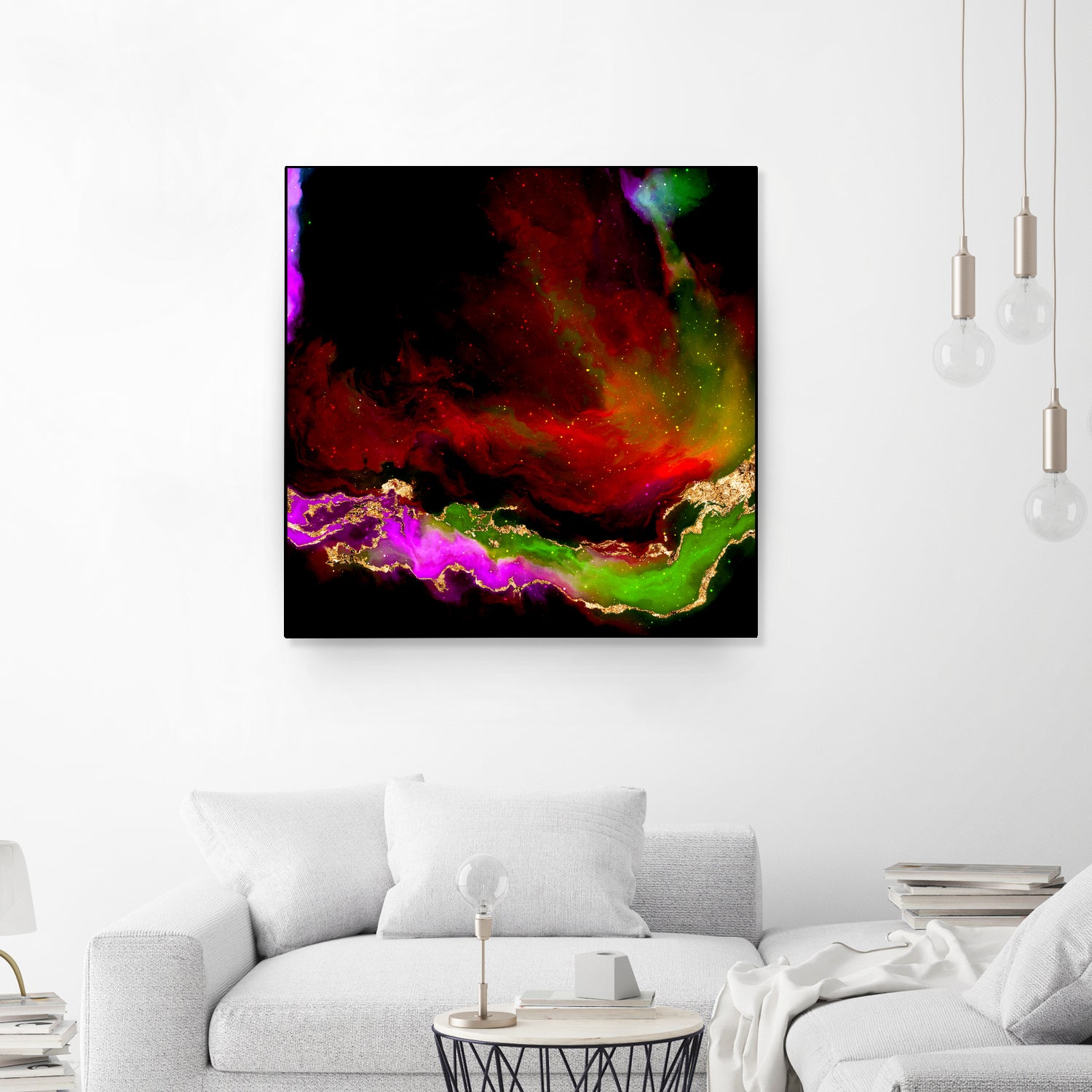 100 Nebulas in Space 120 by Raul Andre Petrasanta on GIANT ART - red digital painting