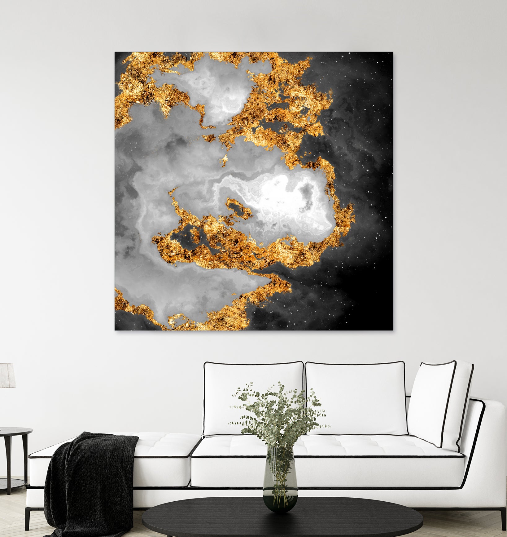 100 Nebulas in Space Black and White 010 by Raul Andre Petrasanta on GIANT ART - black digital painting