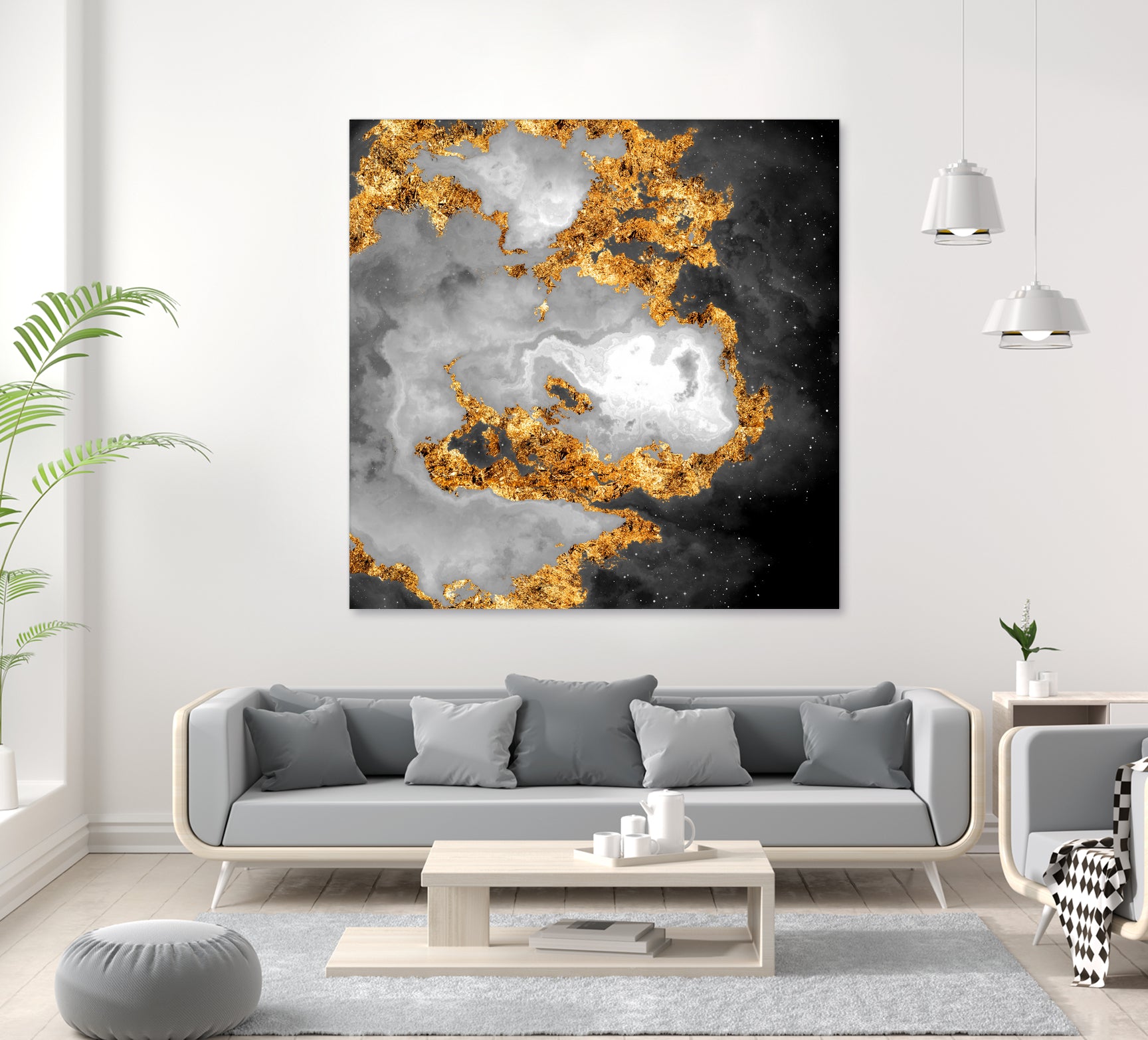 100 Nebulas in Space Black and White 010 by Raul Andre Petrasanta on GIANT ART - black digital painting