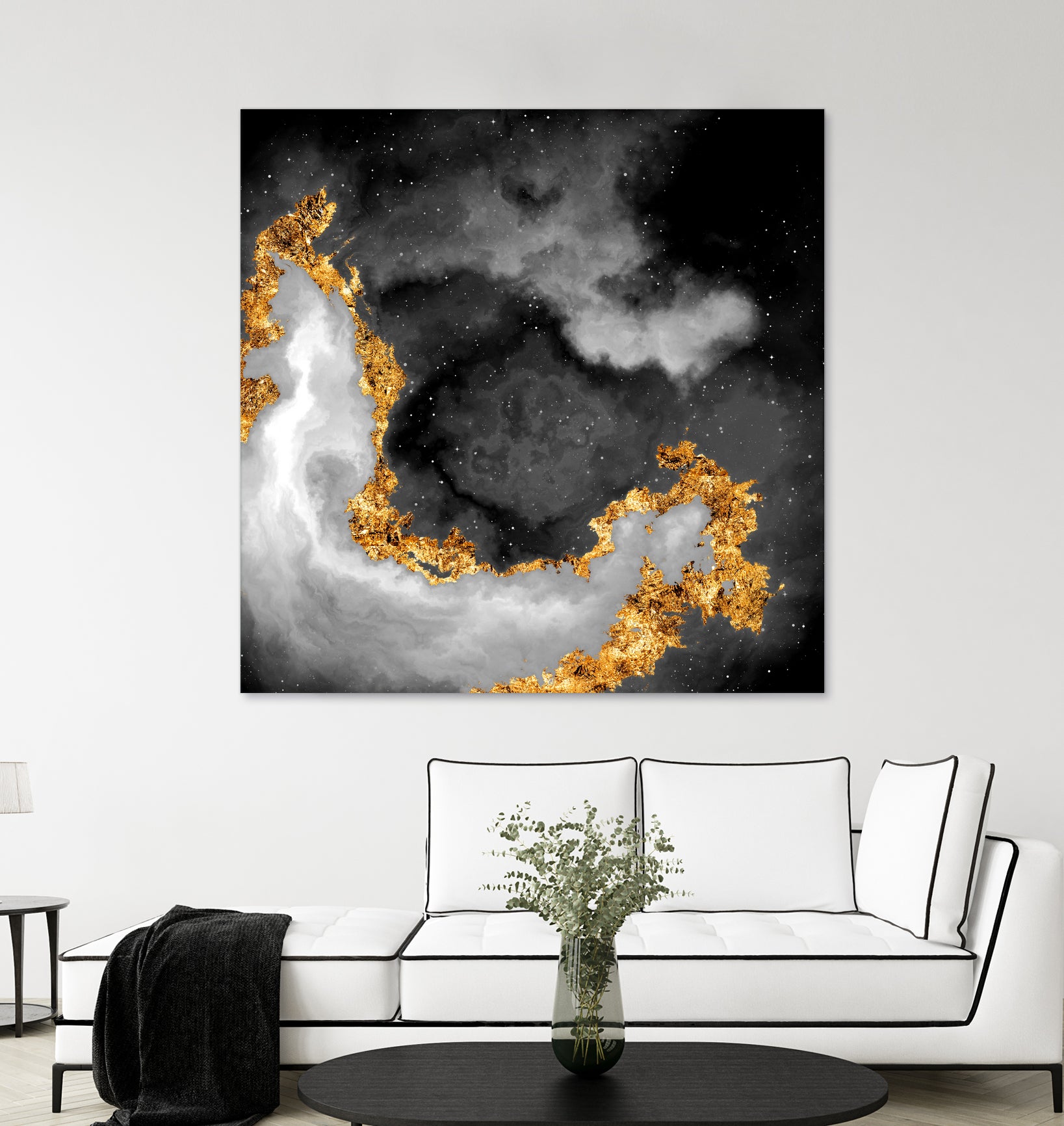 100 Nebulas in Space Black and White 069 by Raul Andre Petrasanta on GIANT ART - black digital painting