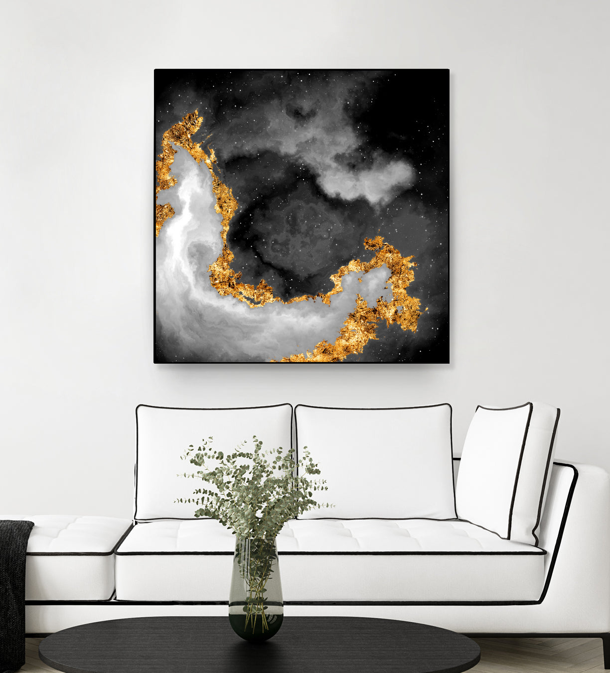 100 Nebulas in Space Black and White 069 by Raul Andre Petrasanta on GIANT ART - black digital painting