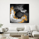 100 Nebulas in Space Black and White 069 by Raul Andre Petrasanta on GIANT ART - black digital painting