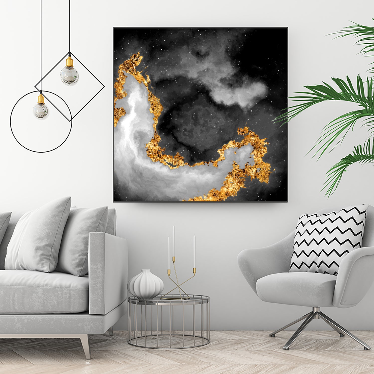 100 Nebulas in Space Black and White 069 by Raul Andre Petrasanta on GIANT ART - black digital painting