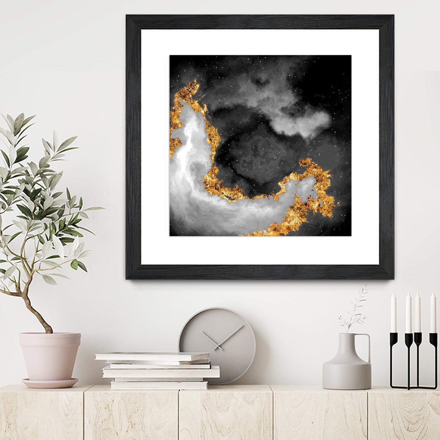 100 Nebulas in Space Black and White 069 by Raul Andre Petrasanta on GIANT ART - black digital painting