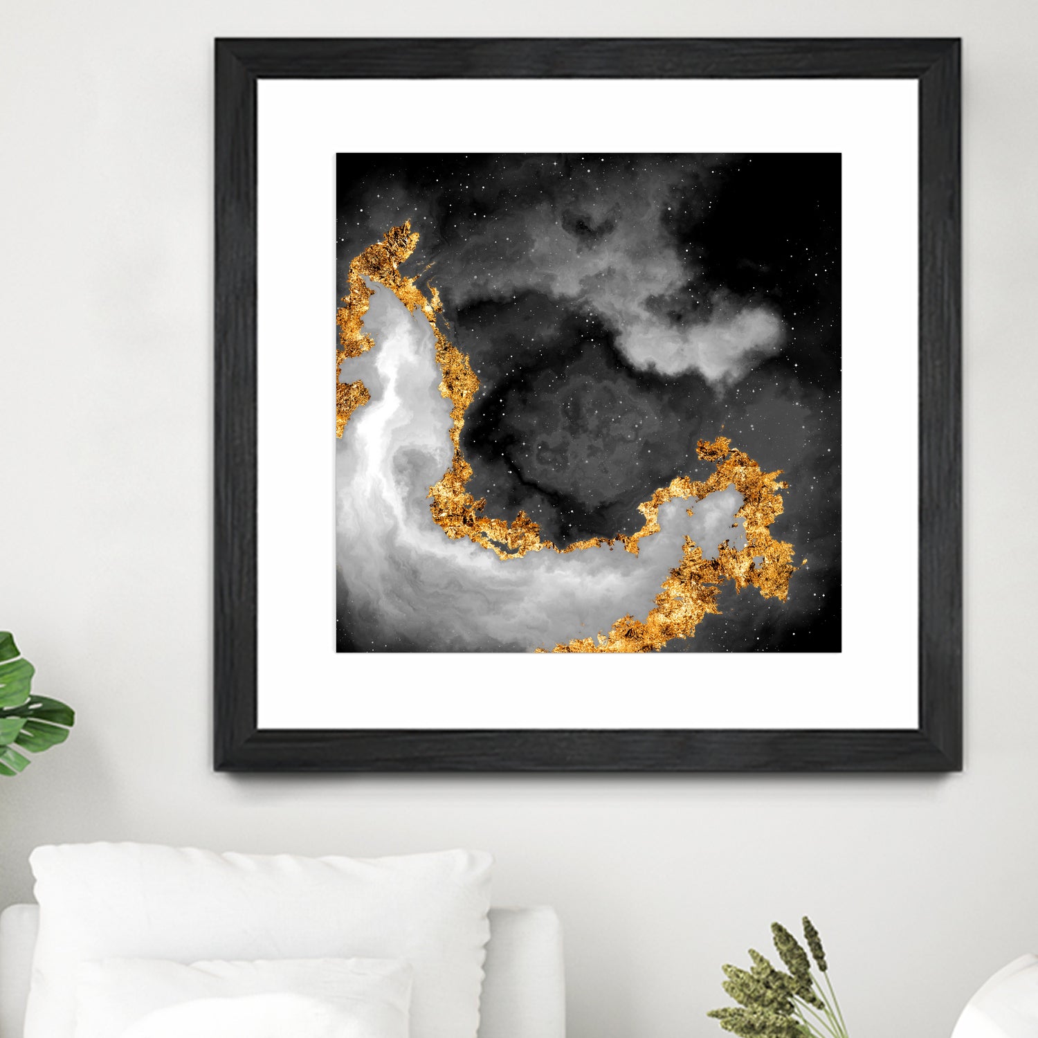 100 Nebulas in Space Black and White 069 by Raul Andre Petrasanta on GIANT ART - black digital painting