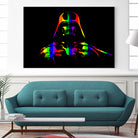 Gay Pride Darth Vader | Pop Art by William Cuccio on GIANT ART - black digital painting