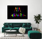 Gay Pride Darth Vader | Pop Art by William Cuccio on GIANT ART - black digital painting