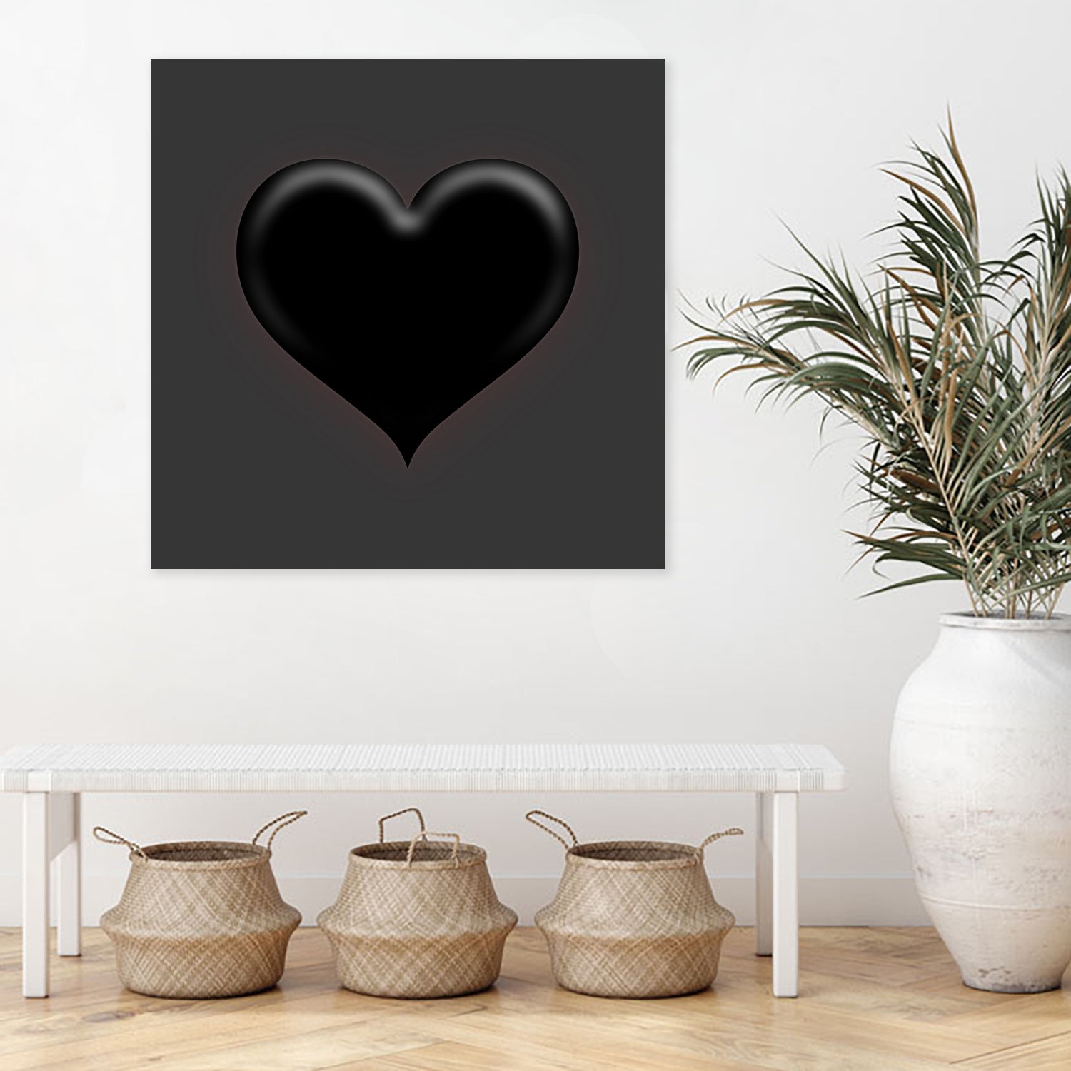 Black Heart Emoji by William Cuccio on GIANT ART - black digital painting