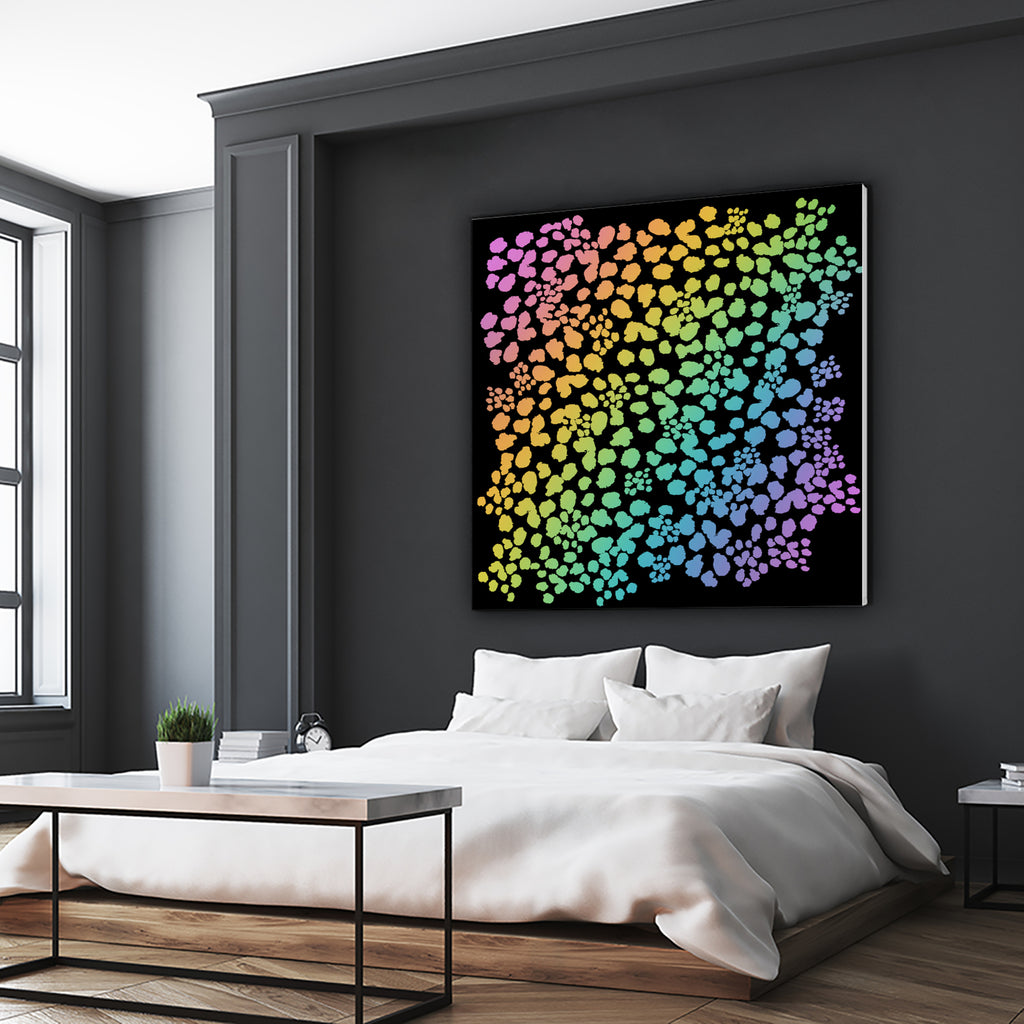 Rainbow Abstract Animal Print by Kelsey Lovelle on GIANT ART - green digital painting