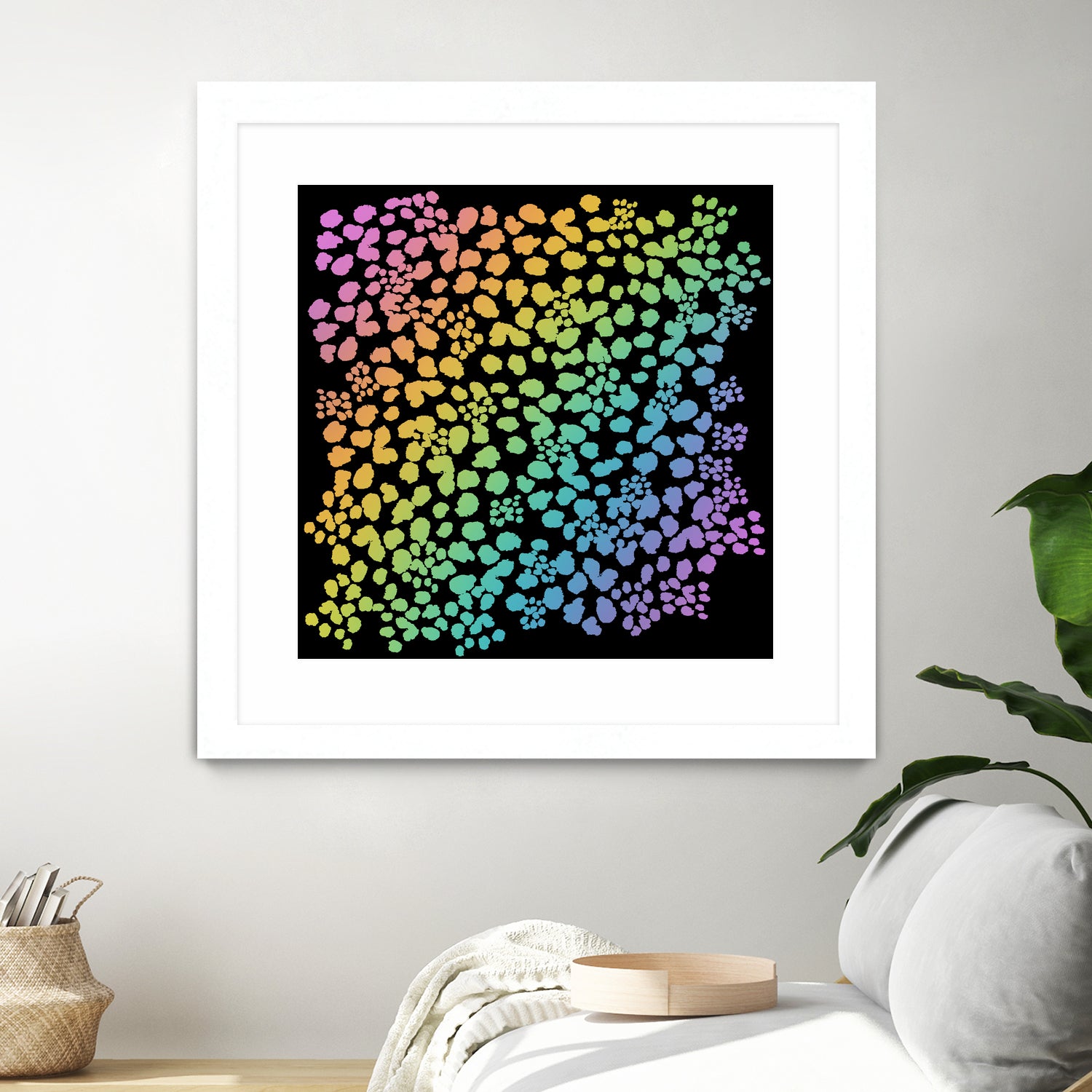 Rainbow Abstract Animal Print by Kelsey Lovelle on GIANT ART - green digital painting