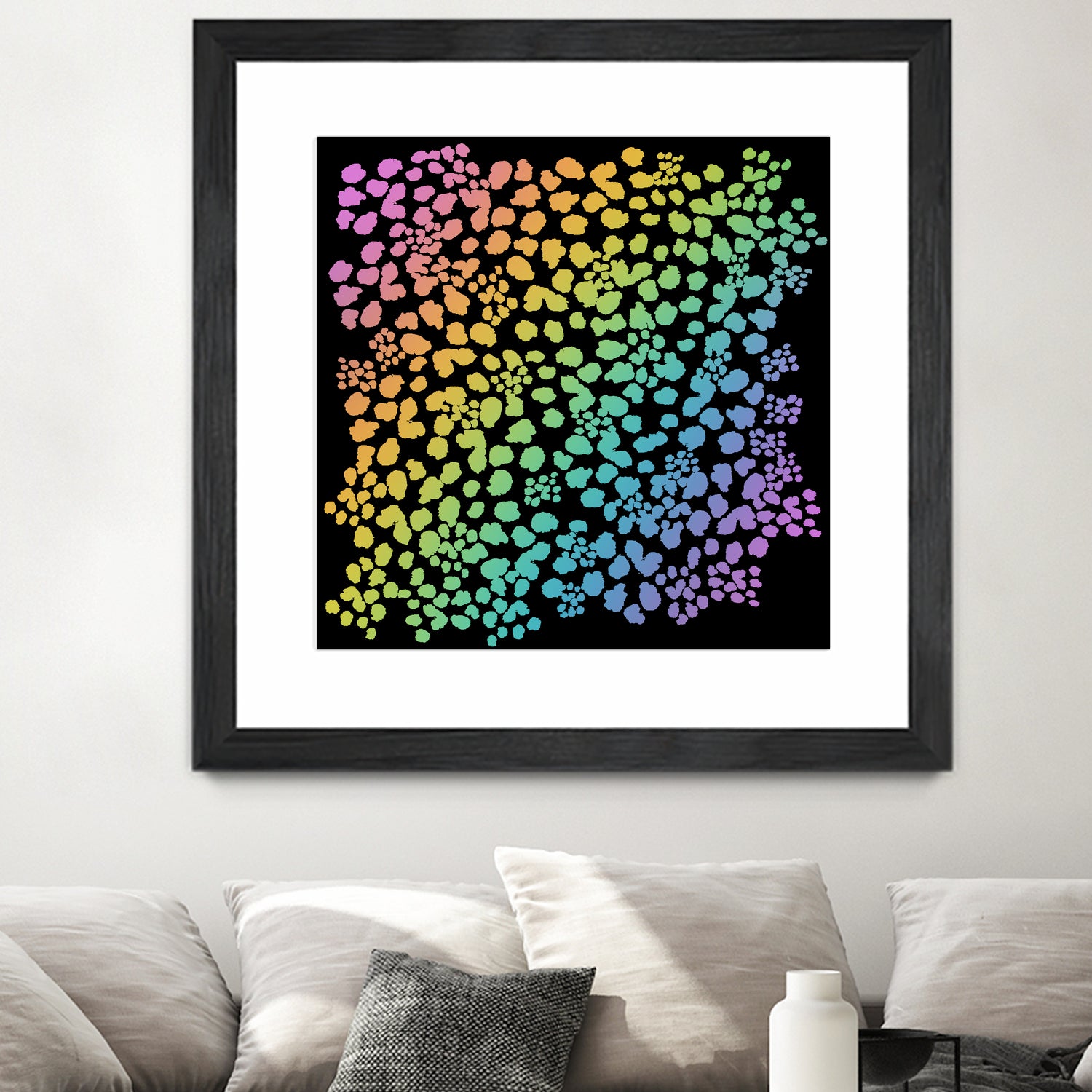 Rainbow Abstract Animal Print by Kelsey Lovelle on GIANT ART - green digital painting