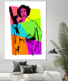 Princess Leia | Star Wars | Pop Art by William Cuccio on GIANT ART - pink digital painting