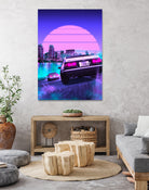 Initial D retrowave by Muhammad Daffa Umar on GIANT ART - fuchsia photo manipulation