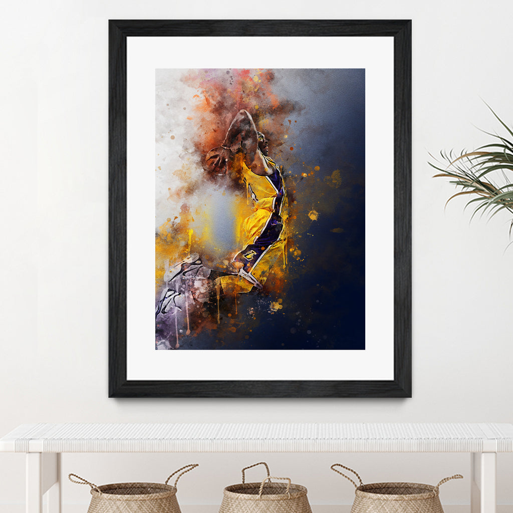 Kobe Bryant by Muhammad Irsan on GIANT ART - white digital painting