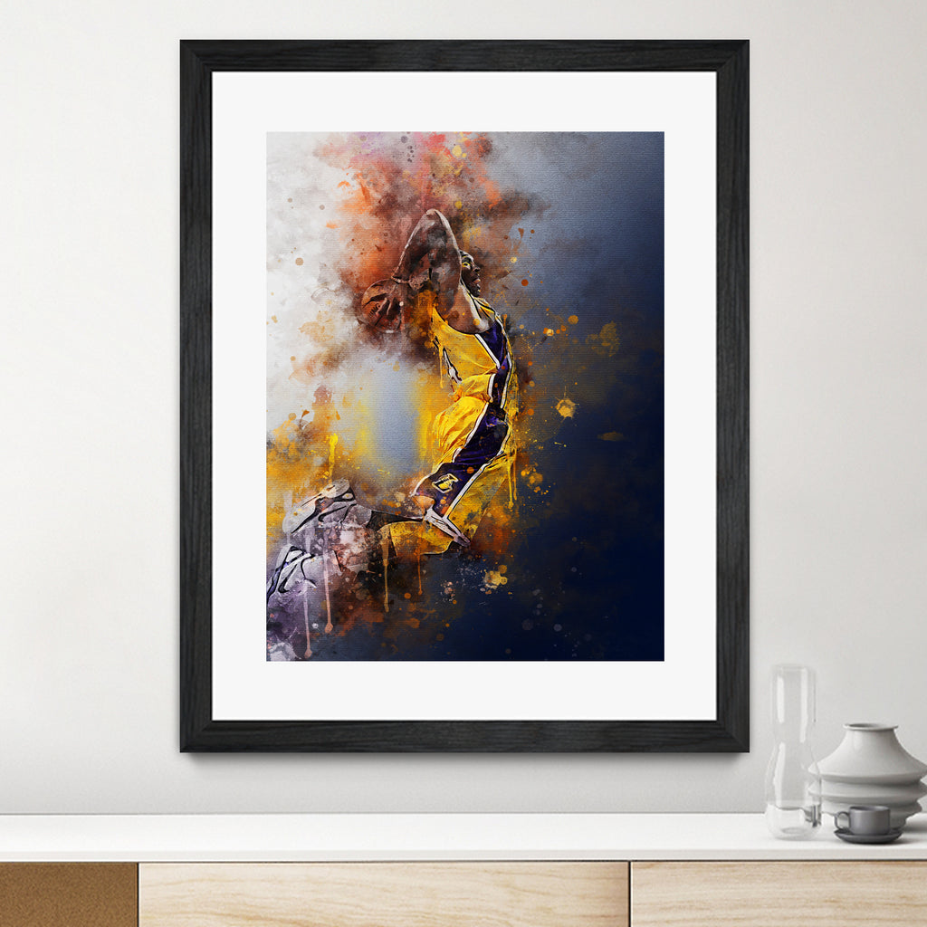 Kobe Bryant by Muhammad Irsan on GIANT ART - white digital painting