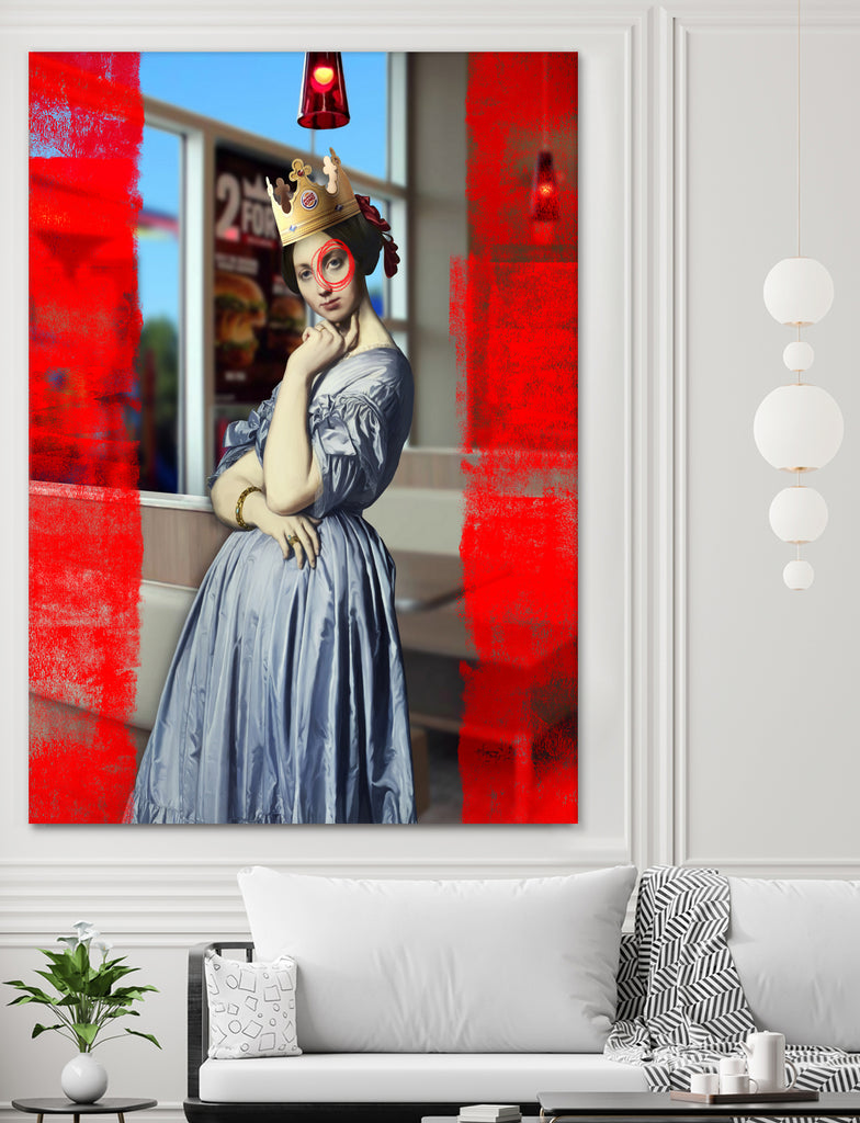 The Queen by José Luis Guerrero on GIANT ART - red photo manipulation