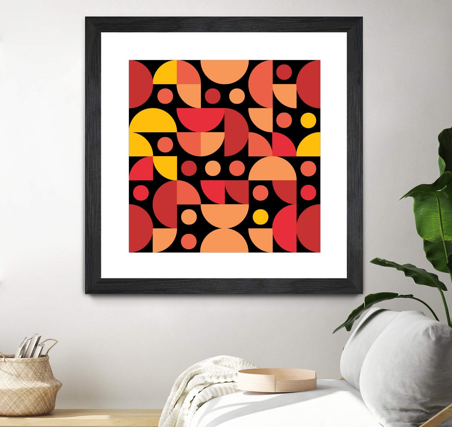 Funky Retro Pattern warm colours by Tal Hayoun on GIANT ART - red vector illustration