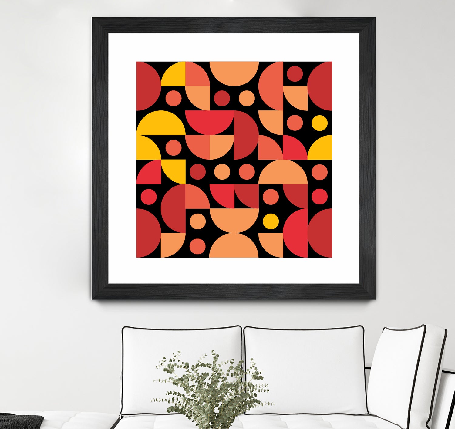 Funky Retro Pattern warm colours by Tal Hayoun on GIANT ART - red vector illustration