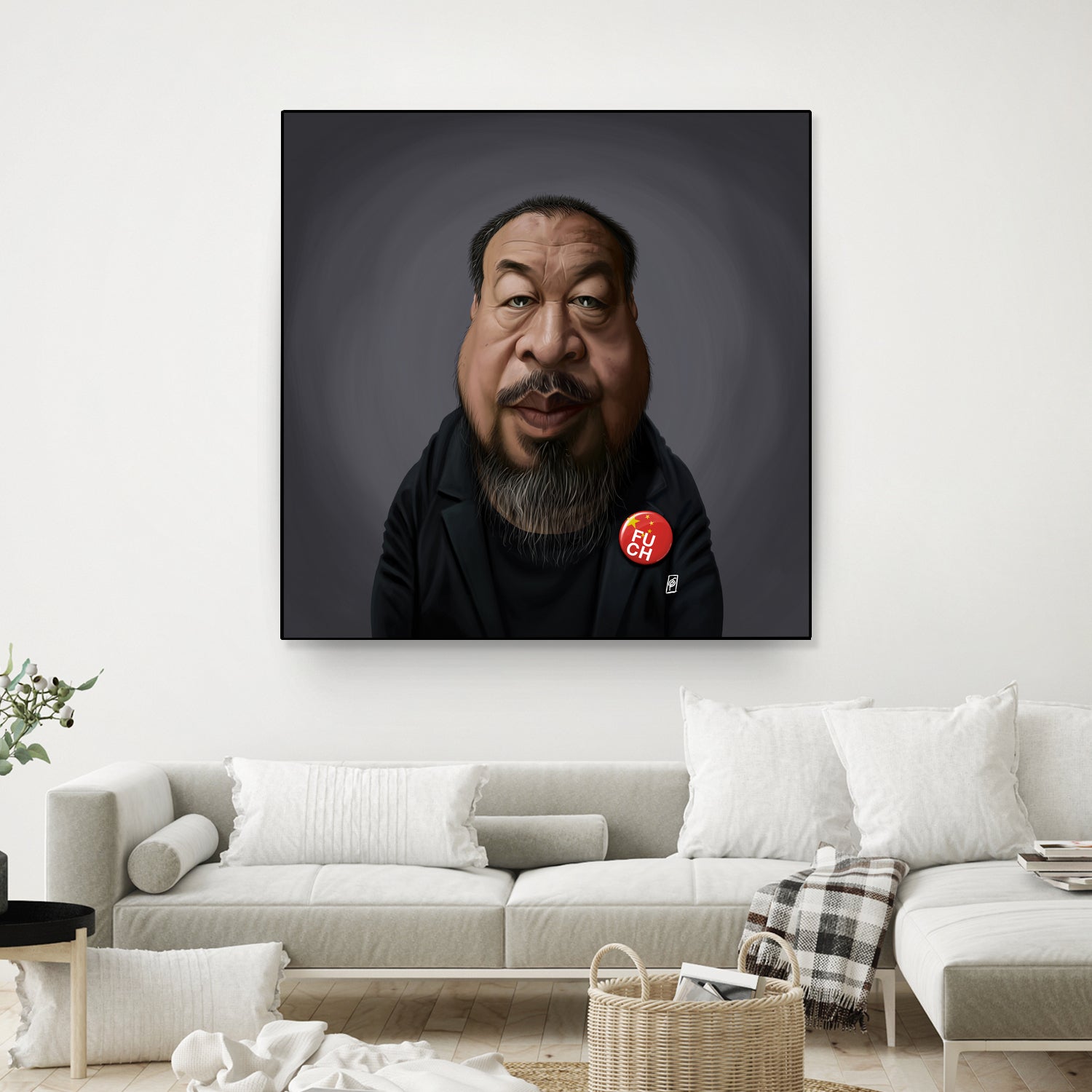 Ai WeiWei by Rob Snow on GIANT ART - black digital painting