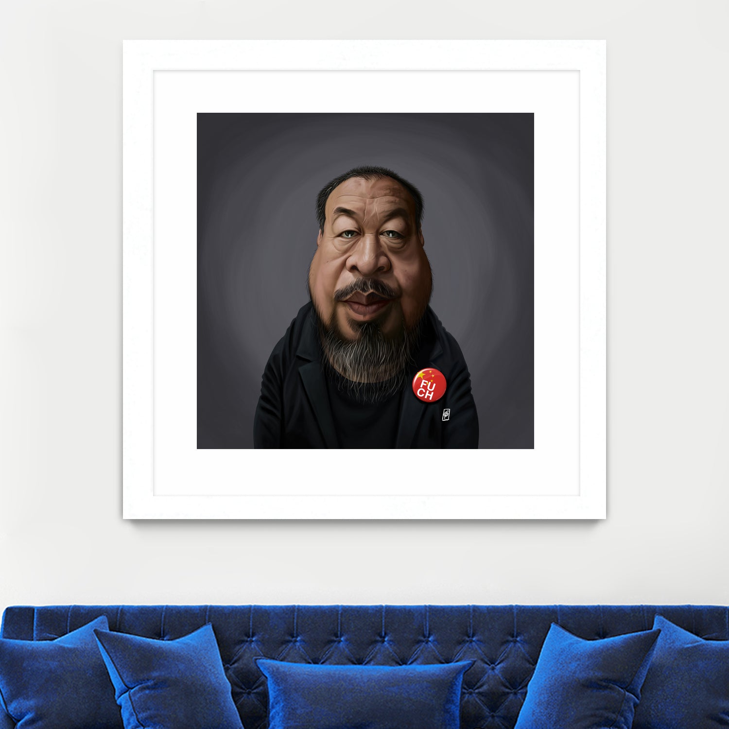 Ai WeiWei by Rob Snow on GIANT ART - black digital painting