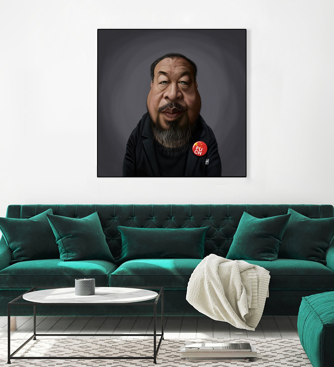 Ai WeiWei by Rob Snow on GIANT ART - black digital painting