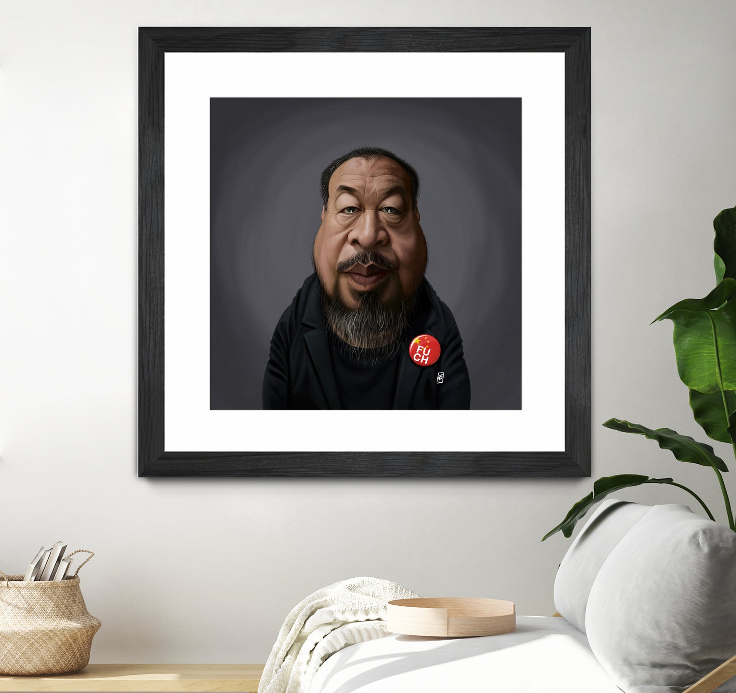 Ai WeiWei by Rob Snow on GIANT ART - black digital painting