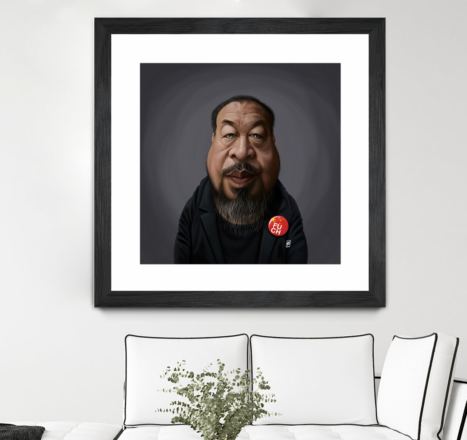 Ai WeiWei by Rob Snow on GIANT ART - black digital painting