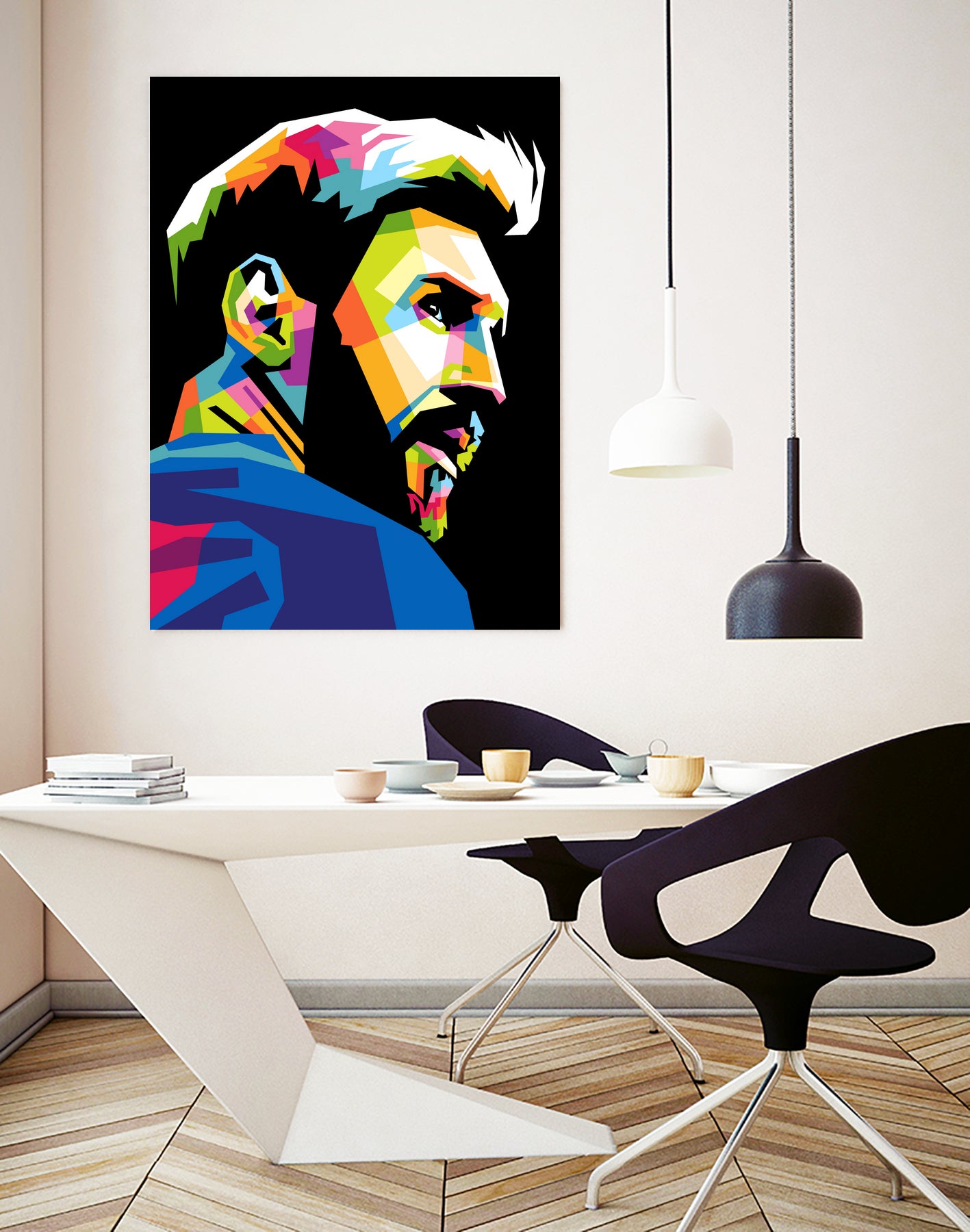 wpap messi by Muhammad Ardian on GIANT ART - black photo illustration